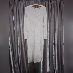 Cherish Heather Gray Long Sleeve Dress
